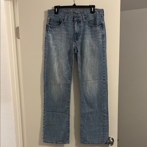 American Eagle Outfitters Men's Light Blue Relaxed Jeans